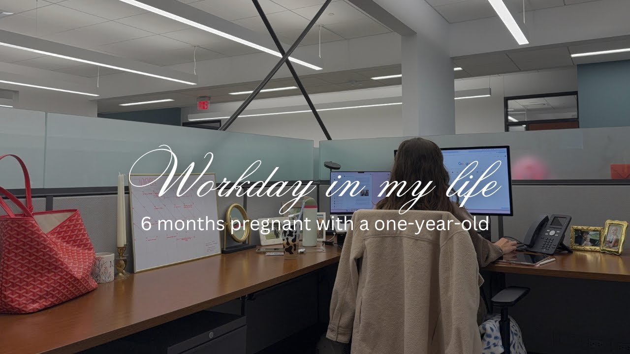 vlog: day in the life of a working mom, pregnant, with a one-year-old