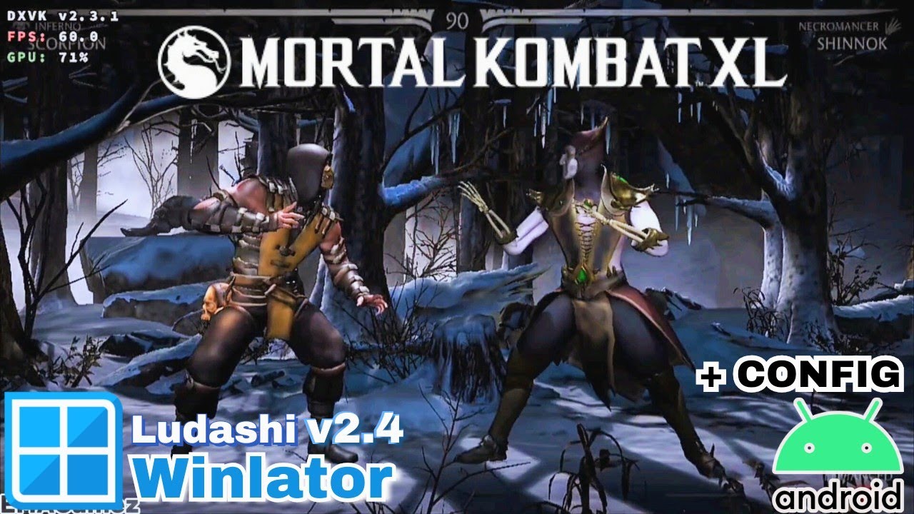 Mortal Kombat XL on Android | Winlator Bionic Ludashi v2.4 | Snapdragon 8 Gen 1 Test + Best Settings