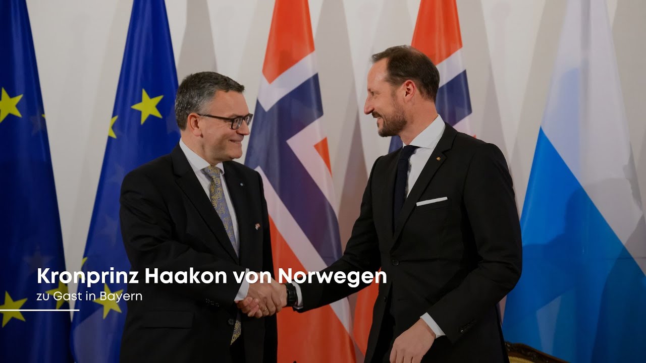 Empfang von Kronprinz Haakon von Norwegen in München - Bayern