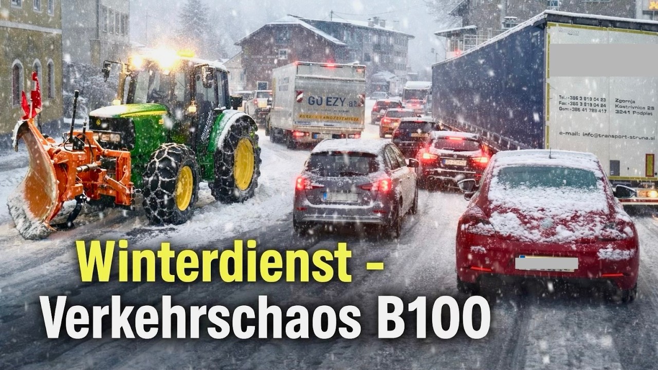 VerkehrsChaos 04.–05.02.2026 B100 | Winterdienst in Oberkärnten | 30cm Neuschnee | Teil 1 ❄️