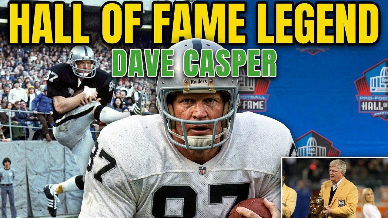 Dave Casper Oakland Raiders Legendary Tight End Hall of Fame