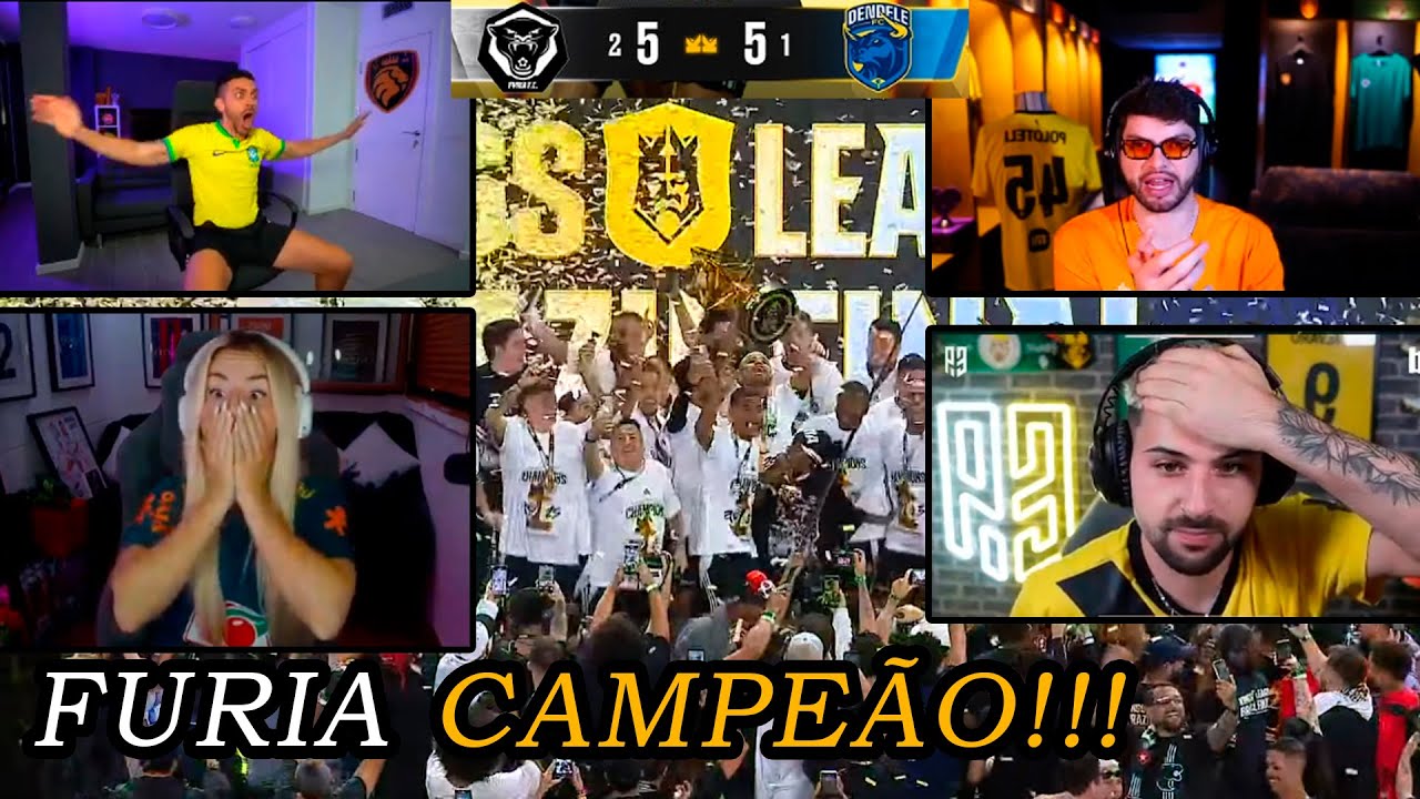 STREAMERS' REACTION TO FURIA KINGS LEAGUE CHAMPIONS  BRAZIL!!!!!