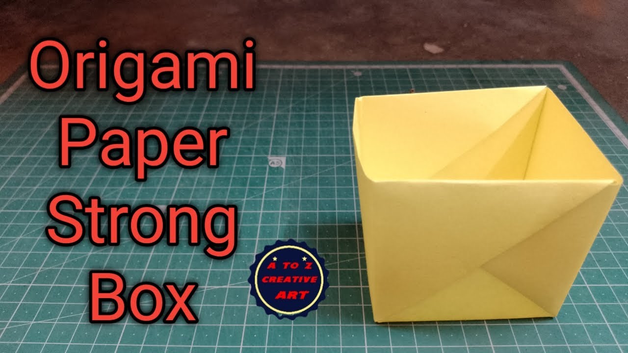 How To Make A Strong Box From Paper / Origami Box Folding / Origami Paper Craft Tutorial / Craft