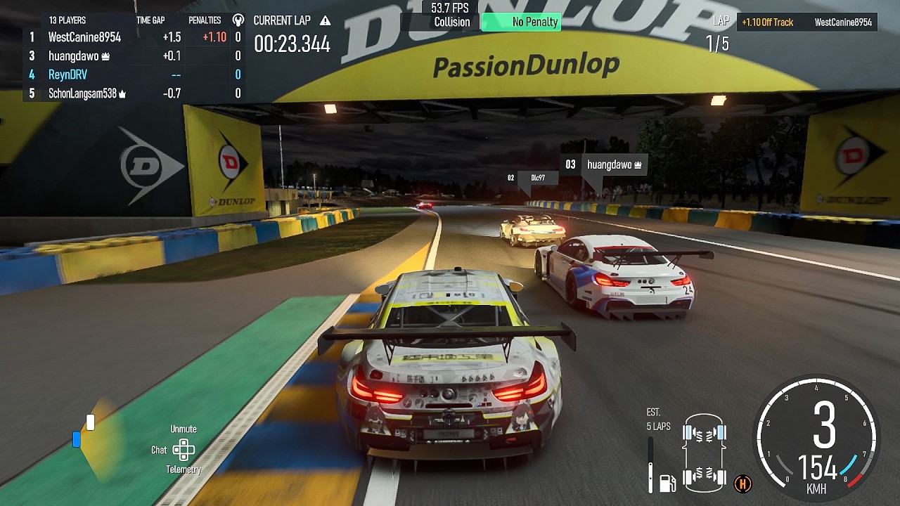 BMW M6 GTLM Dominates the Night at Le Mans (Forza Motorsport)