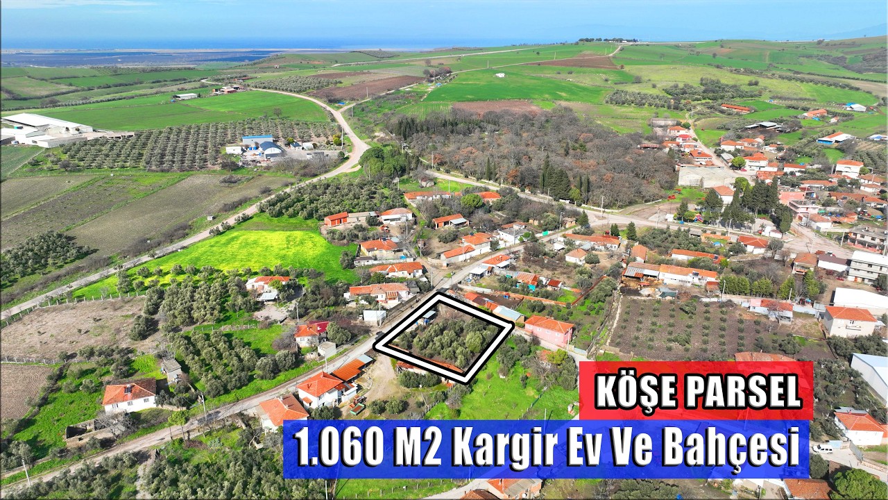 Gebeçınar Mahallesin'de %40 2 Kat İmarlı 1.060 m2 Kargir Ev Ve Bahçesi