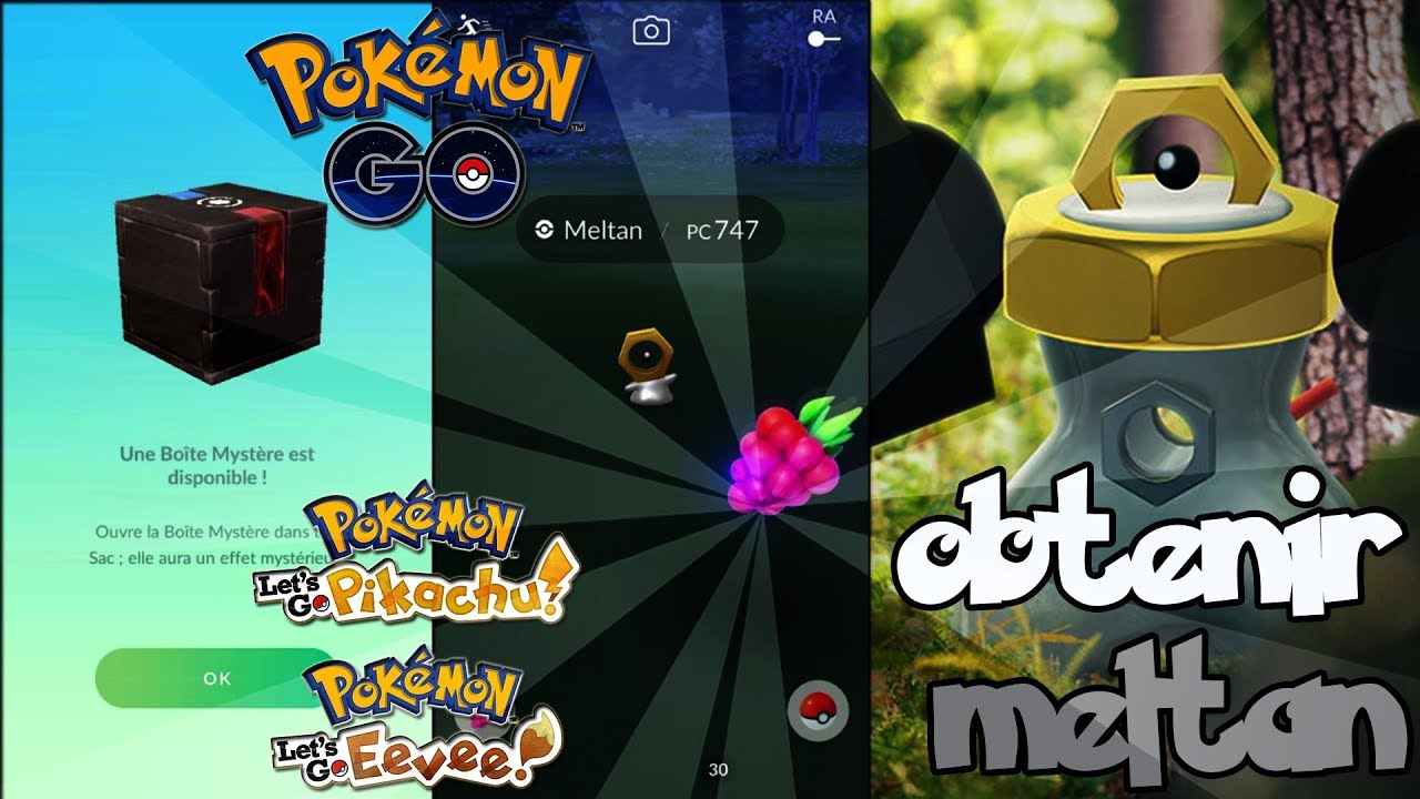 Pokémon Let's Go Evoli/Pikachu | Obtenir Meltan/Melmetal (Shiny) sur Pokemon Go & Let's Go ! !