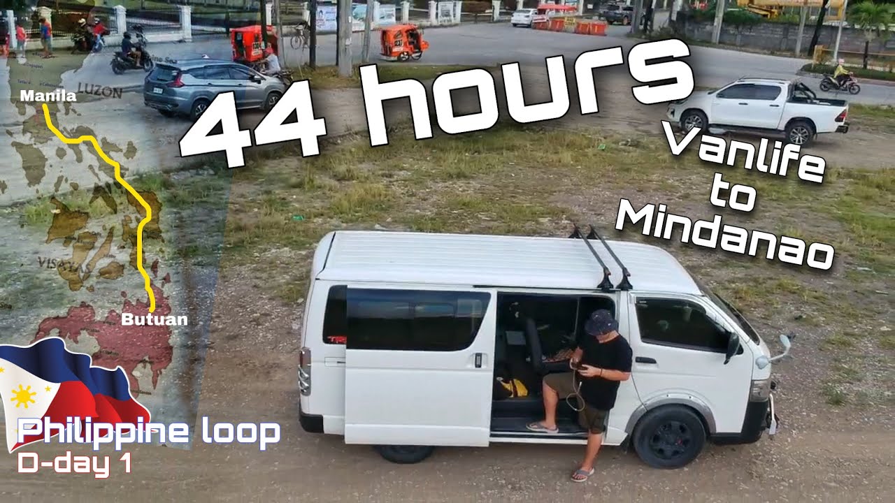 Manila to Mindanao  44 hours / walang tulog Campervan toyota hi ace / Philippine loop vanlife