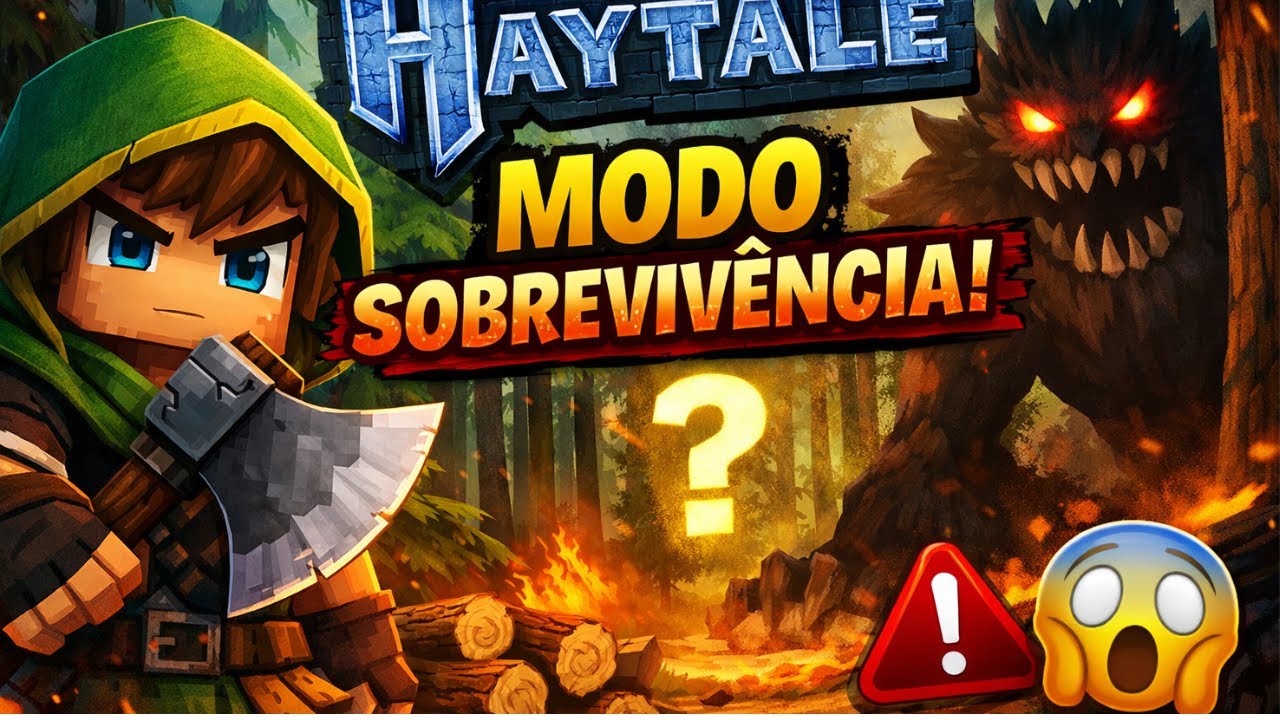 HAYTALE MODO SOBREVIVÊNCIA: A FLORESTA NÃO PERDOA 😨#gameplay #hytale