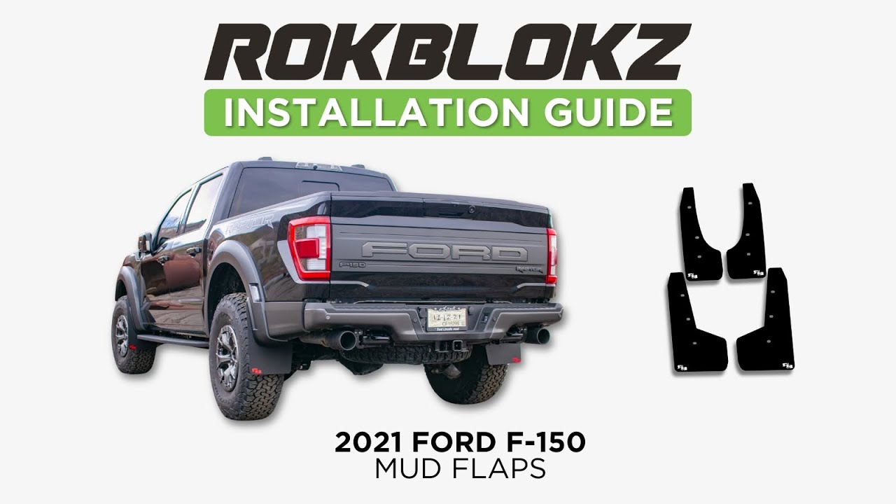 Rokblokz Mud Flap install on the 3rd Gen. 2021+ Ford F-150 Raptor