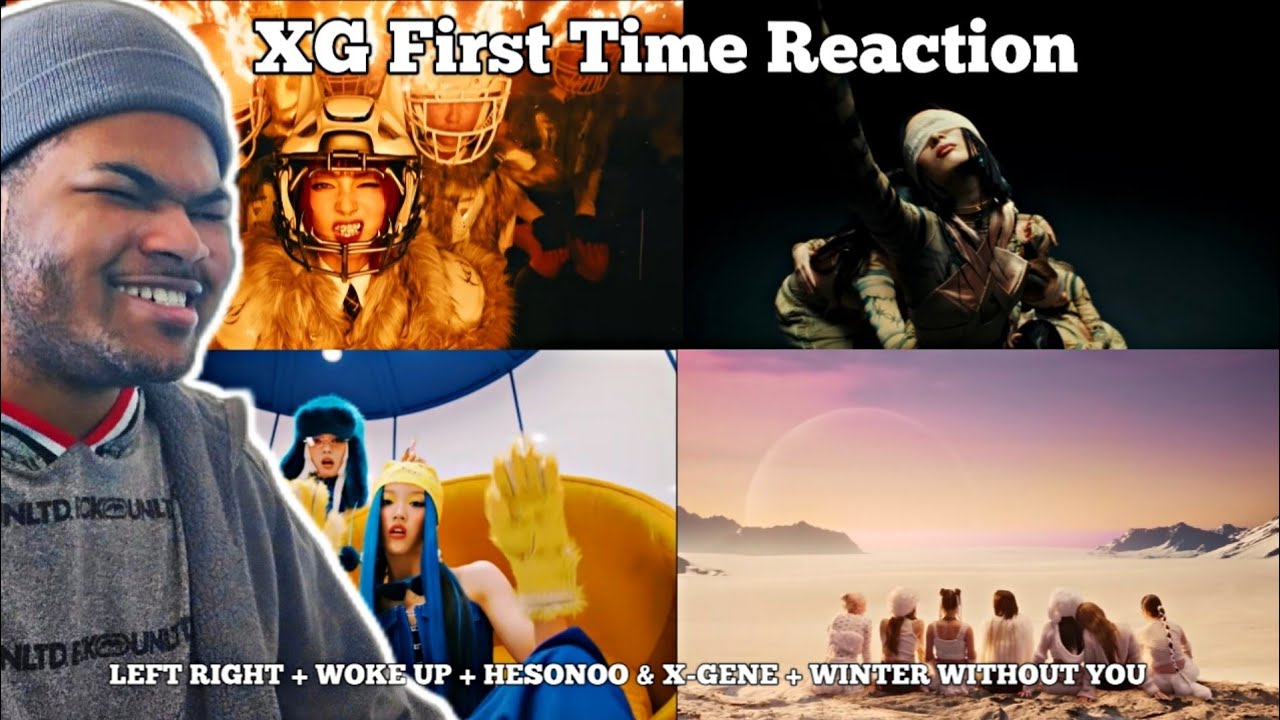 REACTING TO MORE XG FOR THE FIRST TIME! LEFT RIGHT + WOKE UP + HESONOO & X-GENE + WINTER WITHOUT YOU