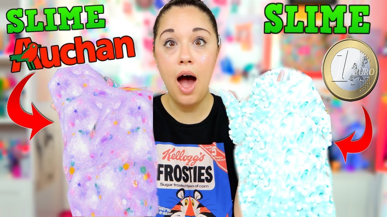 SLIME COSE SUPERMERCATO VS SLIME COSE DA 1 EURO challenge! Slime usando cose che costano poco!