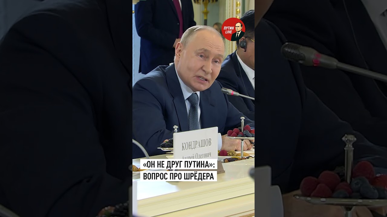 Путин опроверг слухи о дружбе со Шрёдером и назвал его выдающимся немецким деятелем