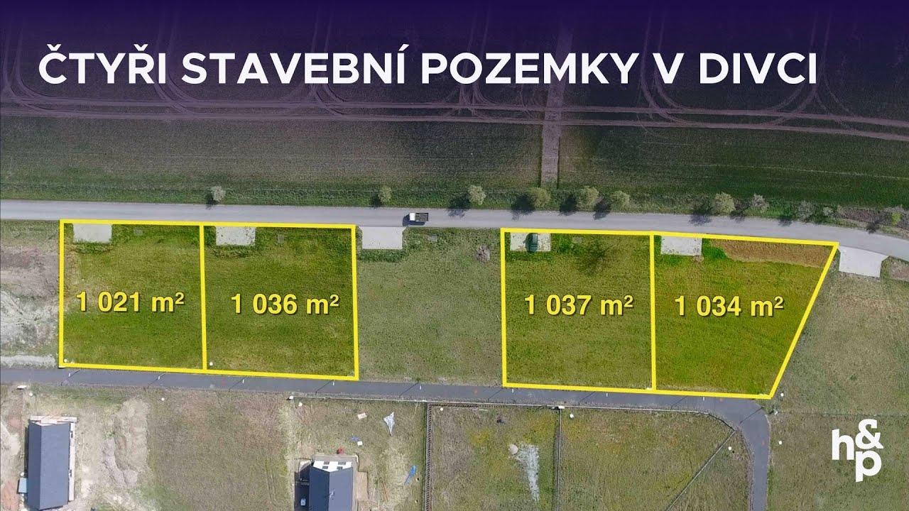 Čtyři stavebn&iacute; pozemky v Divci | 4 128 m2 | obec Divec | NA PRODEJ | videoprohl&iacute;dka