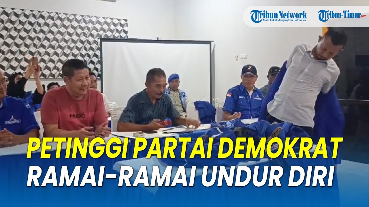 2 Hari Jelang Pilkada Serentak, Petinggi Partai Demokrat Sinjai Ramai-Ramai Undur Diri