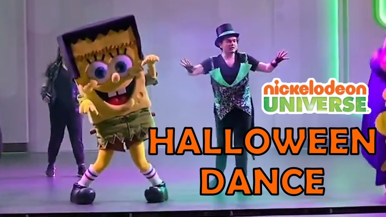 SpongeBob and Patrick HALLOWEEN DANCE PARTY live show at Nickelodeon Universe in American Dream Mall