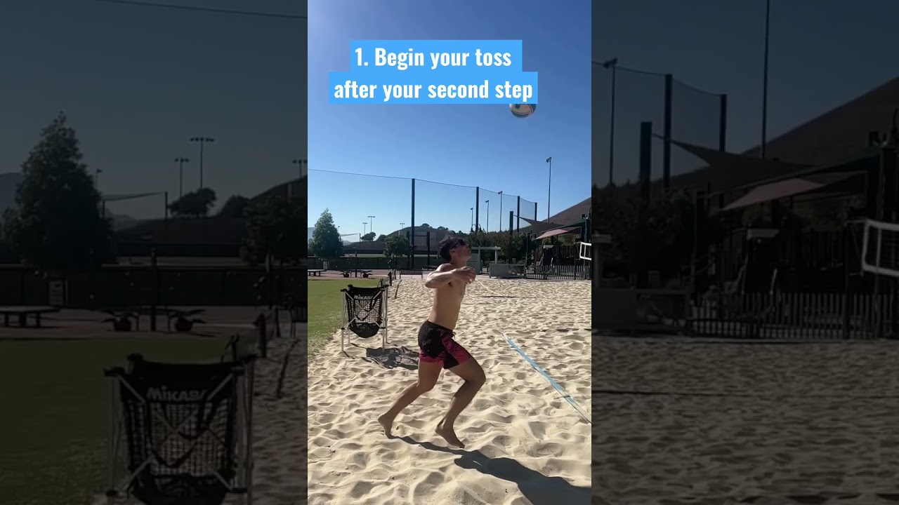 How to jump serve in volleyball🏐 #howto #shorts #volleyball  #sports