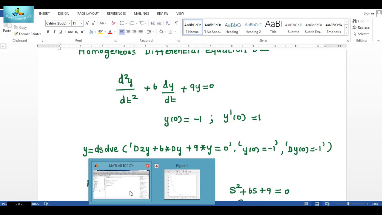 how to get solution of differential equation using matlab