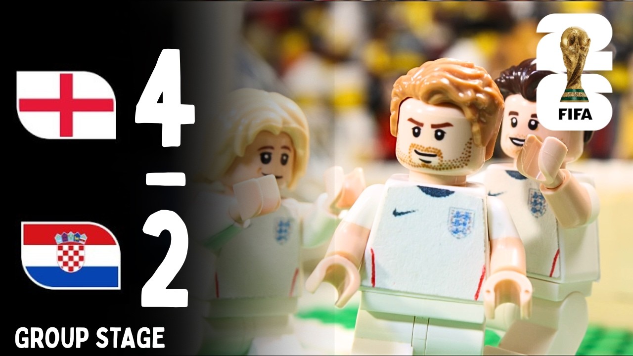 England 4-2 Croatia | LEGO World Cup Highlights