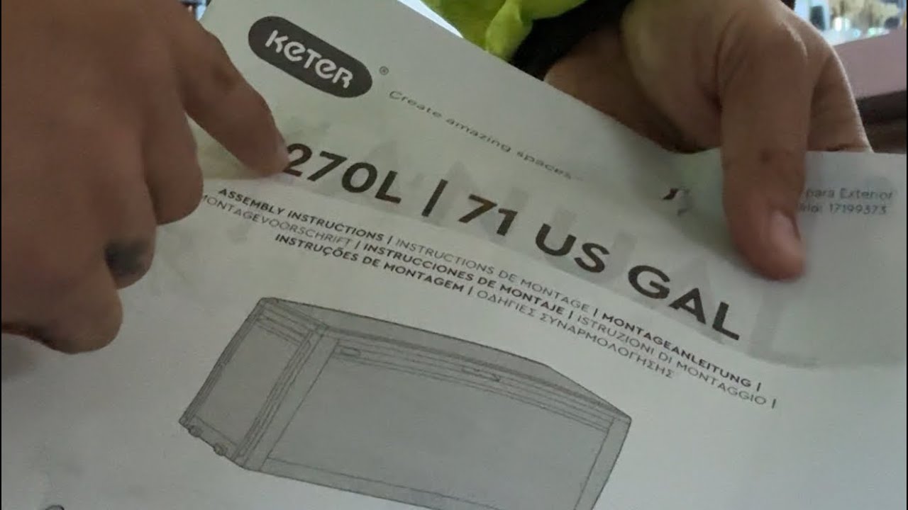 Keter Box Building Tutorial 270L / 71 US GAL