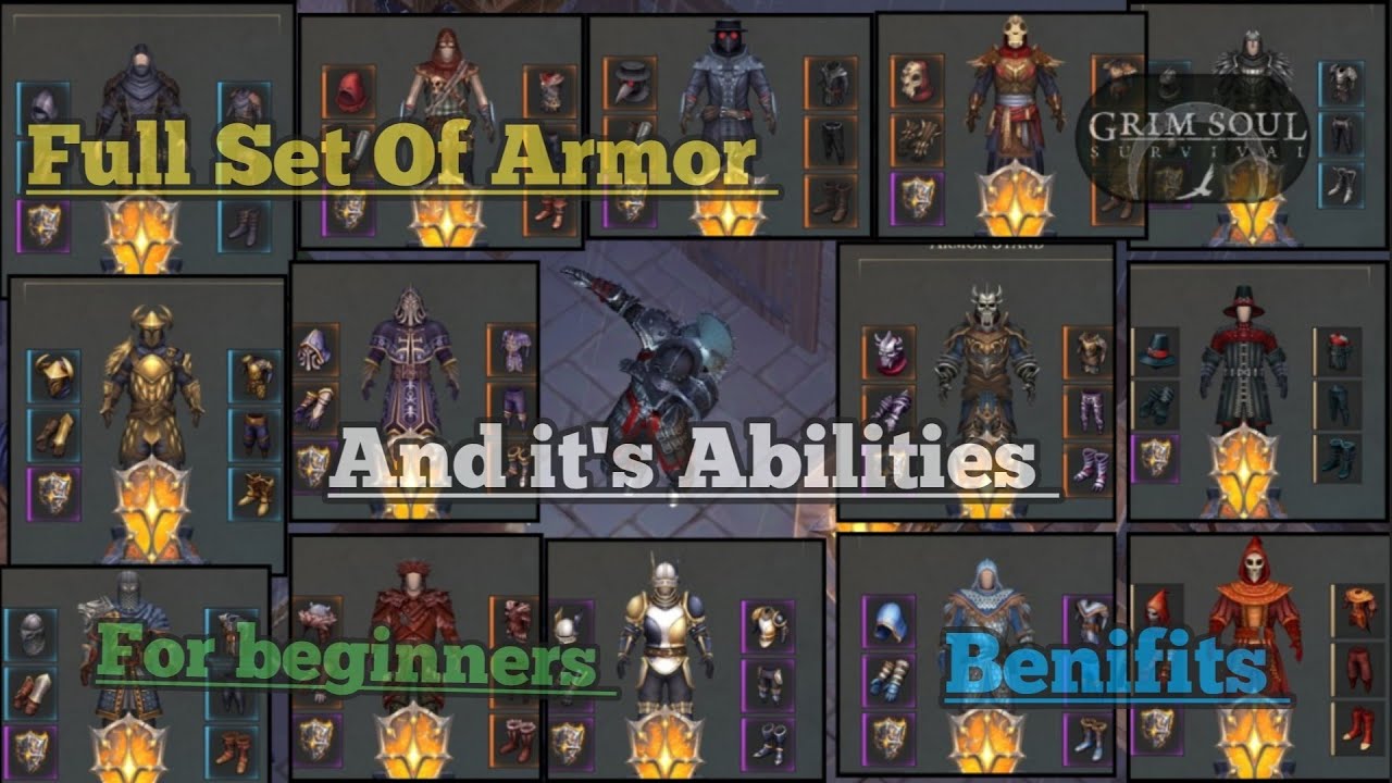 New sets of armor in Grim Soul Survival...and its abilities....guide.... Gameplay...