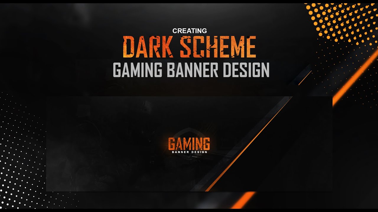 Photoshop Tutorial: Dark Scheme Gaming Banner Design