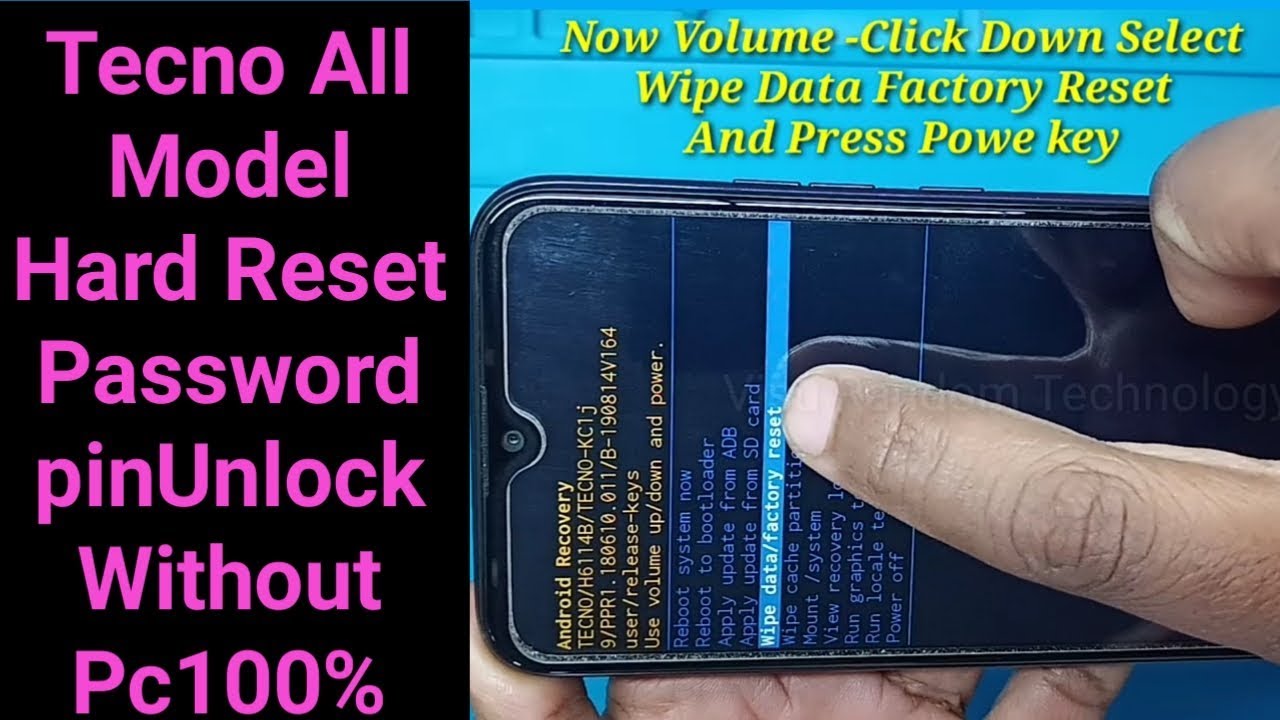 TECNO SPARK 4Air KC1j Hard Reset/ All Model Factory Reset/Password/Pattern Unlock Remove