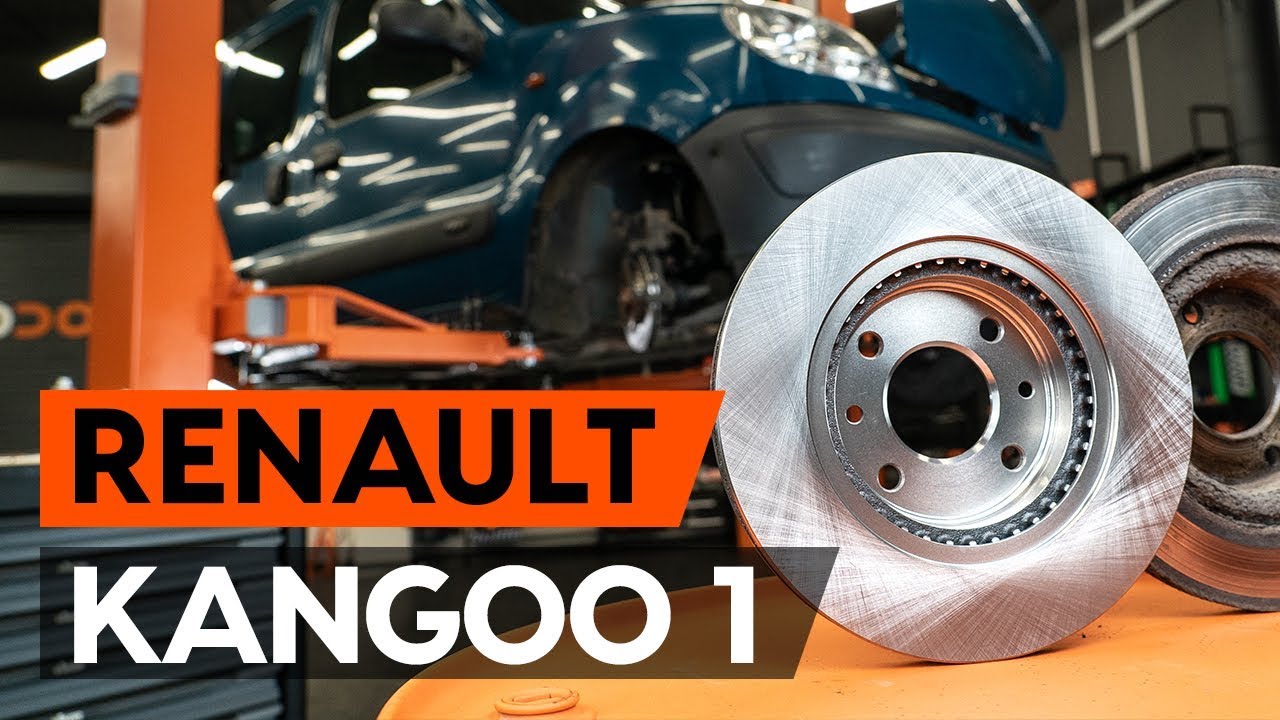 Come sostituire dischi freno anteriore su RENAULT KANGOO 1 (KC) [VIDEO TUTORIAL DI AUTODOC]