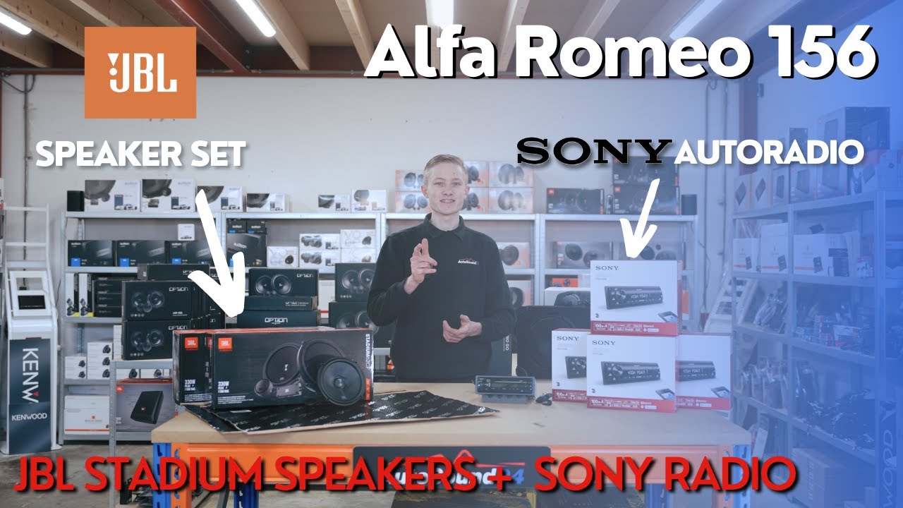 JBL Stadium 62CF Componenten Set Auto Speakers Installeren + SONY DSX-GS80 Autoradio - AutoSound24