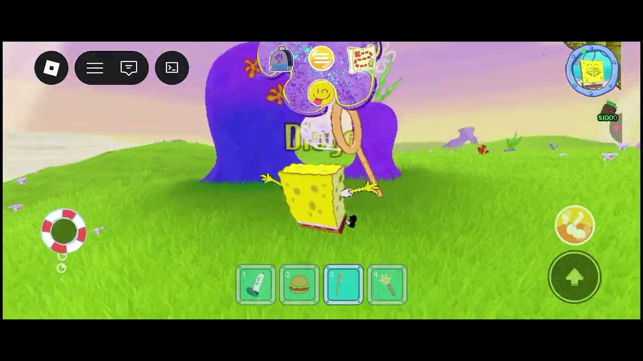 Jogando o roleplay do Bob esponja em construção 