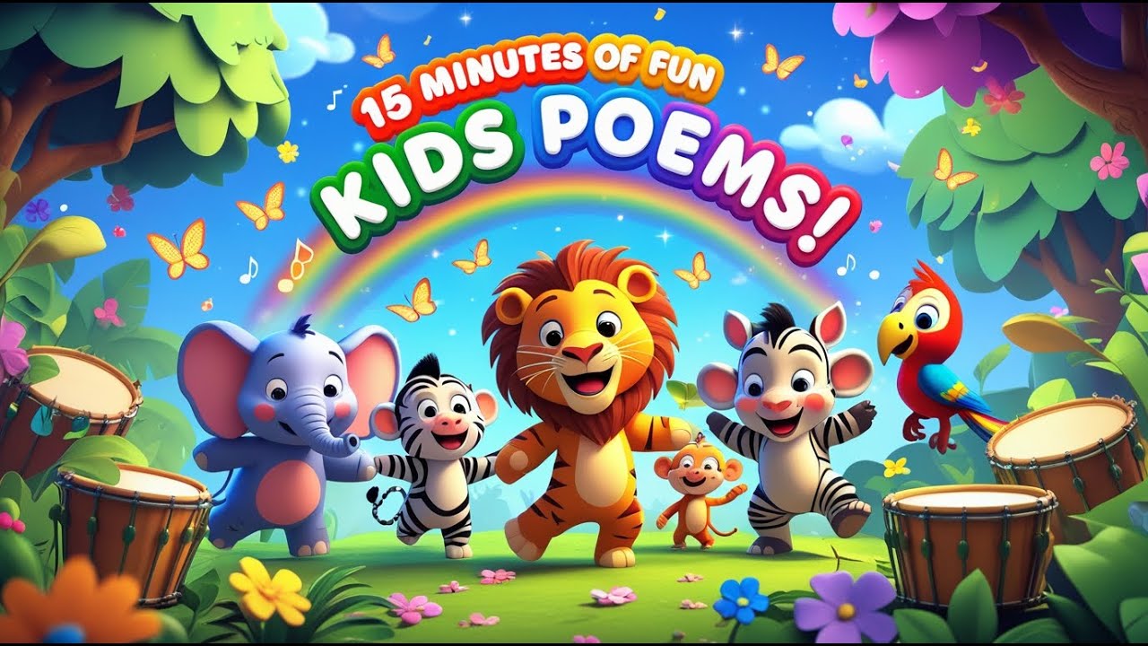 🎵 15 Minutes of Fun Kids Poems | Nursery Rhymes Collection for kids | Kids poem | BrightRhyme Kids