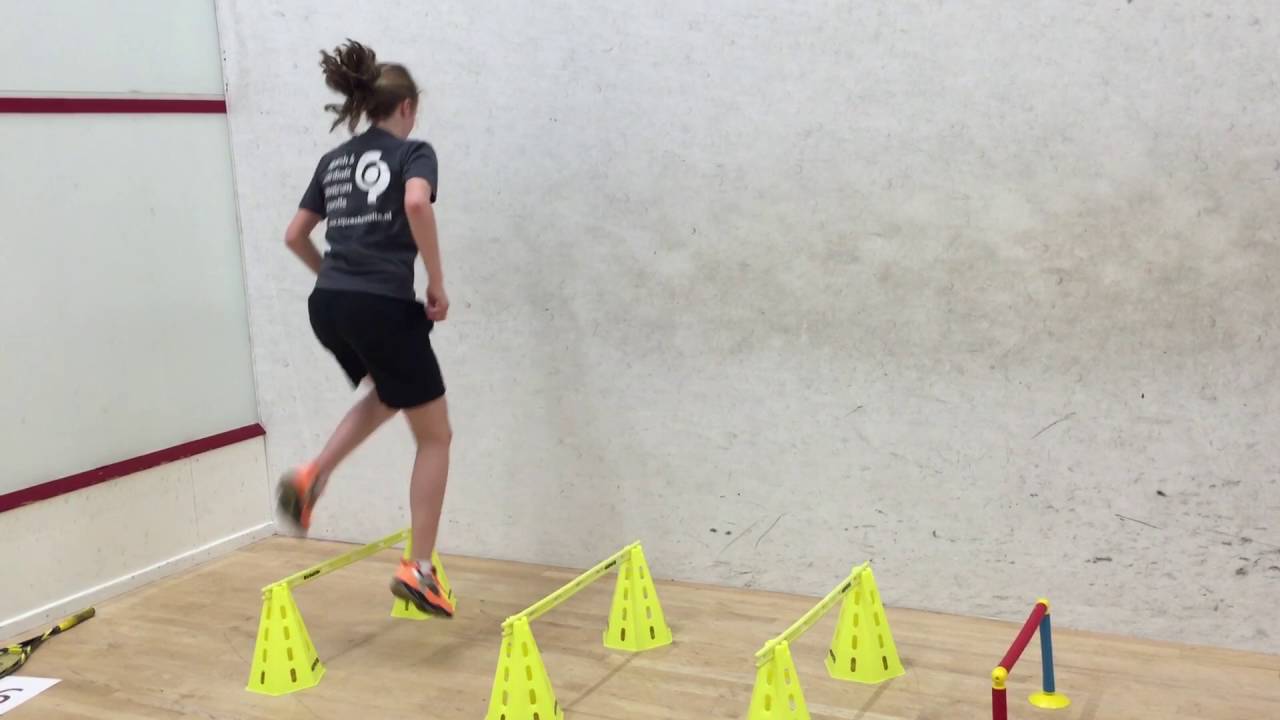 Fysieke training jeugd Squash Zwolle Daniek Krukkert