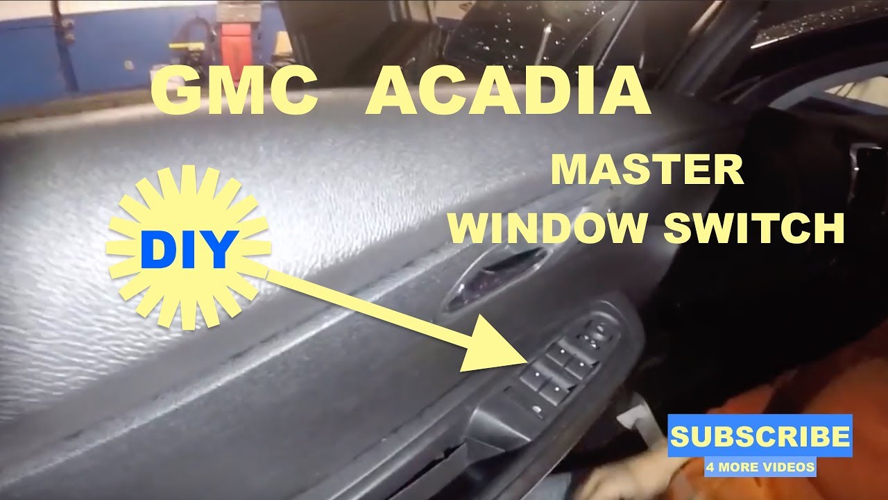 How to replace master window switch on GMC Acadia