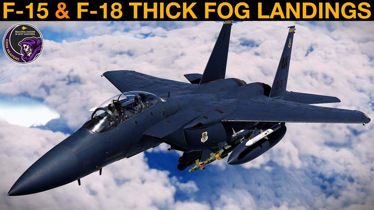 Посадки по приборам F-15E и FA-18C TACAN, ILS и ACLS в условиях нулевой видимости с новой системо...