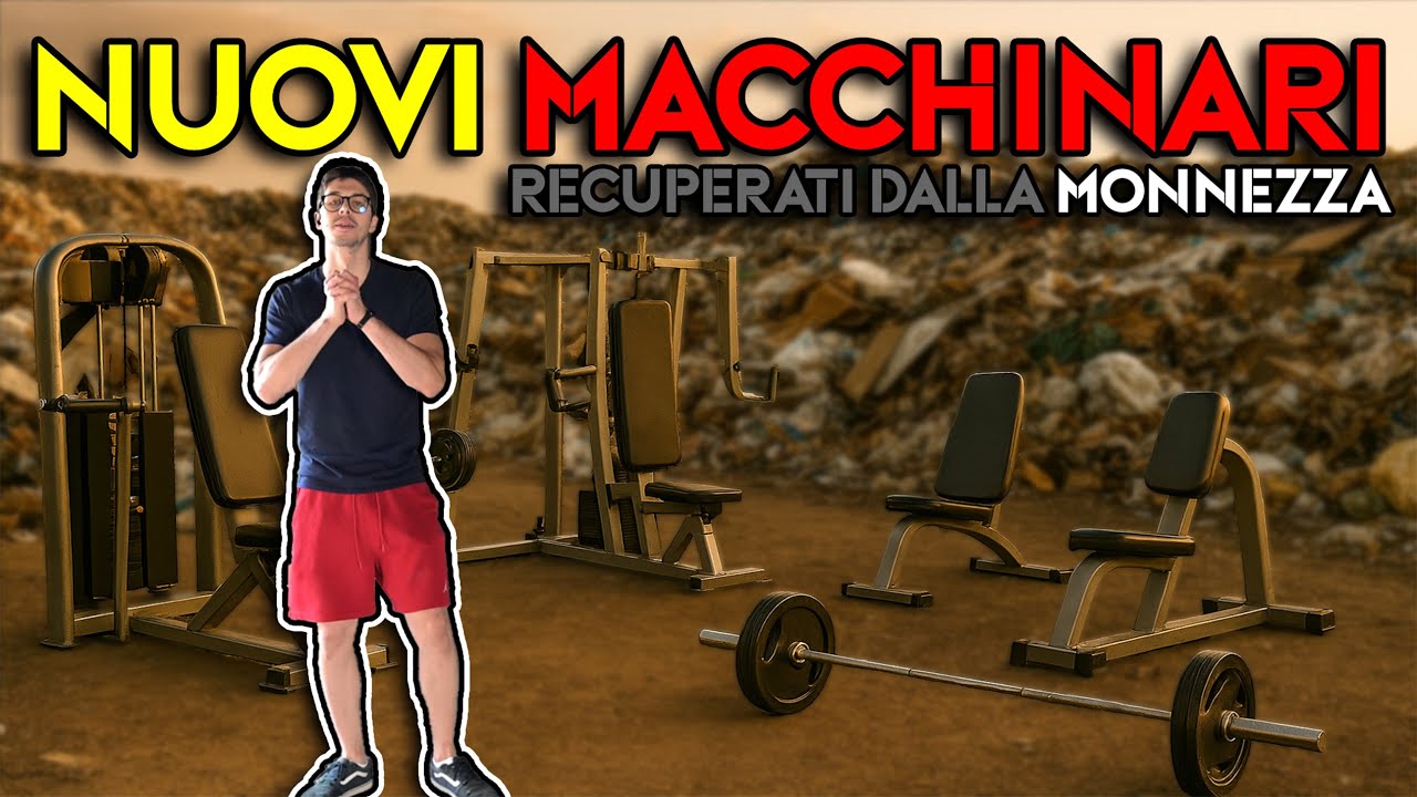 NUOVI MACCHINARI PER L'HOME GYM! (Recuperati dalla discarica)