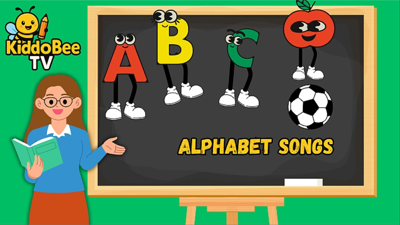 KiddoBee Tv - Phonics Song with Words EP161- A For Apple - ABC Alphabet Songs