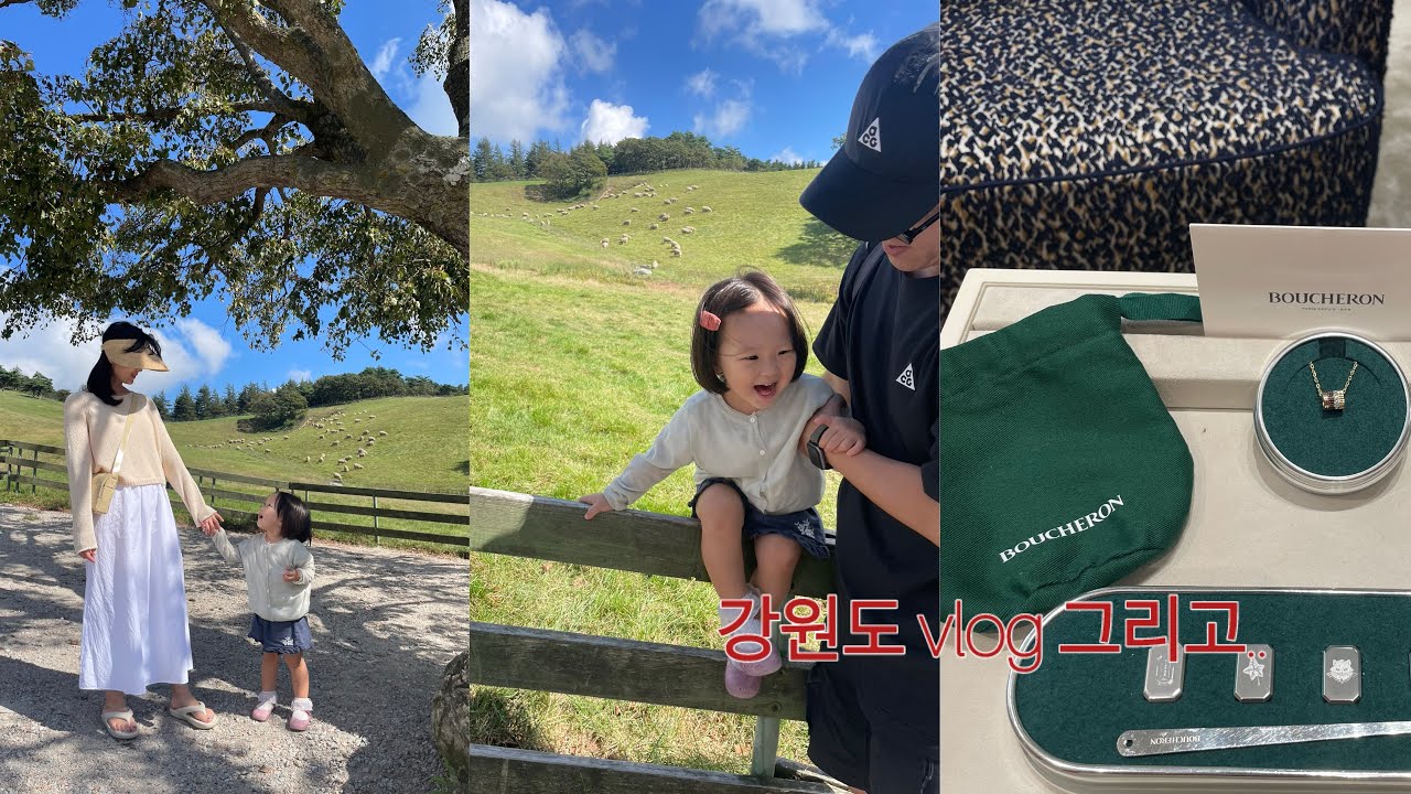 Vlog) 강원도 가는길 30개월 아기가 노는 방법🩵 