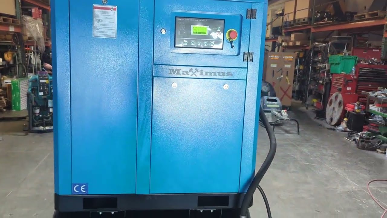 2025 Maximus 15 HP 63 CFM Rotary Screw Air Compressor Instructions