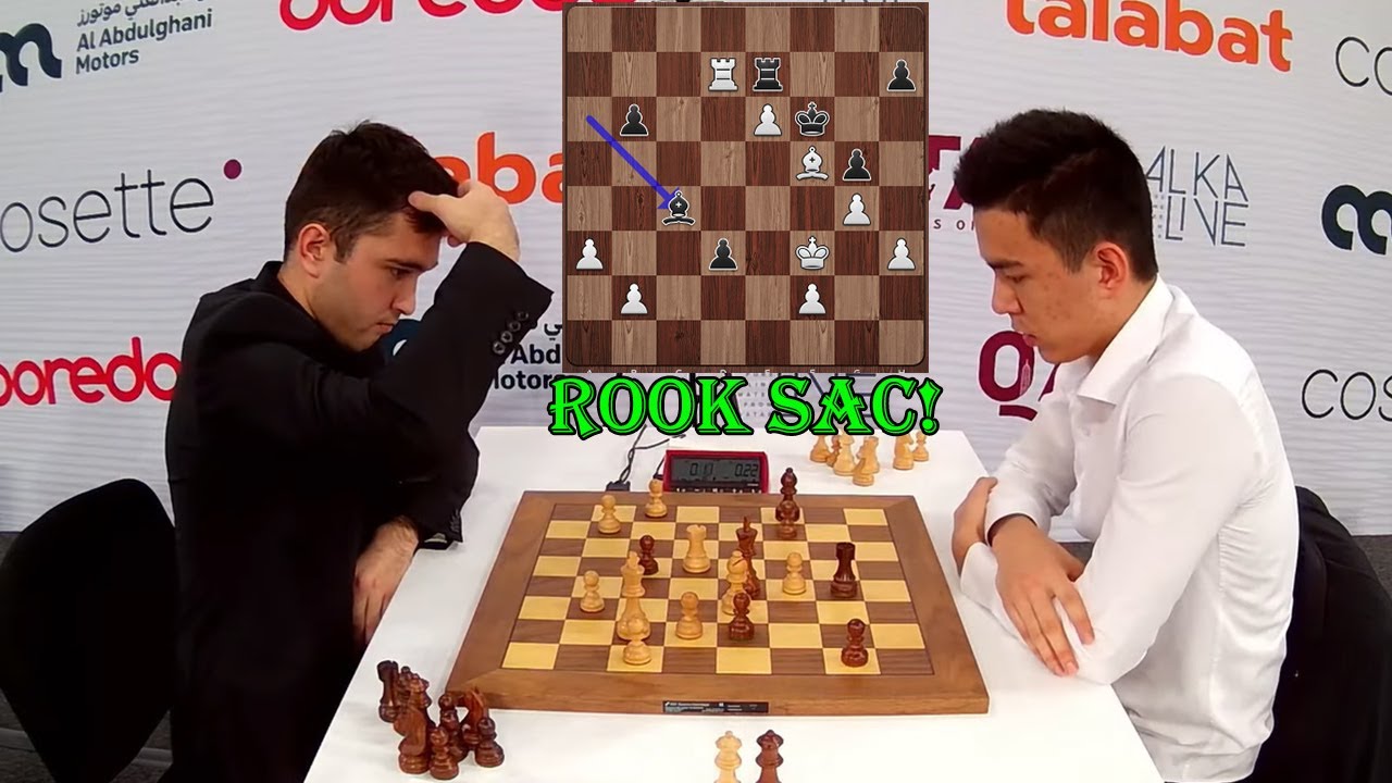 ROOK SACRIFICE!! Yakubboev vs Abdusattorov || Qatar Masters 2023 - Tie break - G2