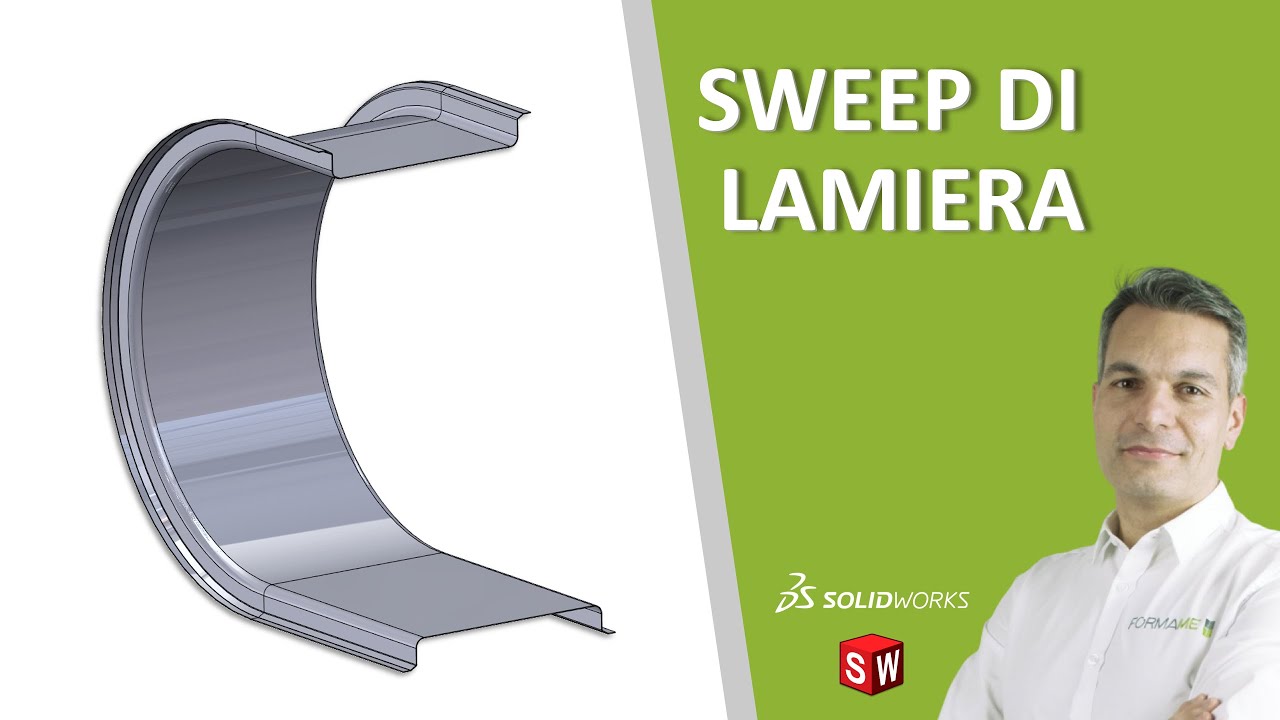 Sweep di lamiera in SolidWorks