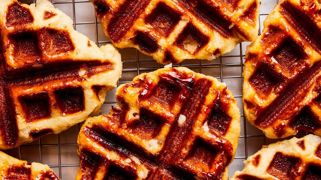 Belgische Waffeln (L&uuml;tticher Waffeln) Rezept 🥰 Grundrezept schnell & einfach