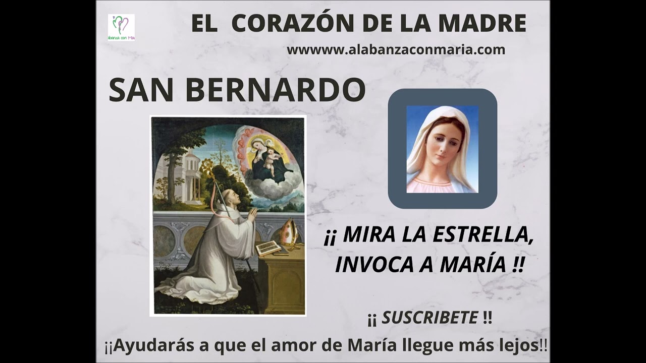 San Bernardo y la Virgen