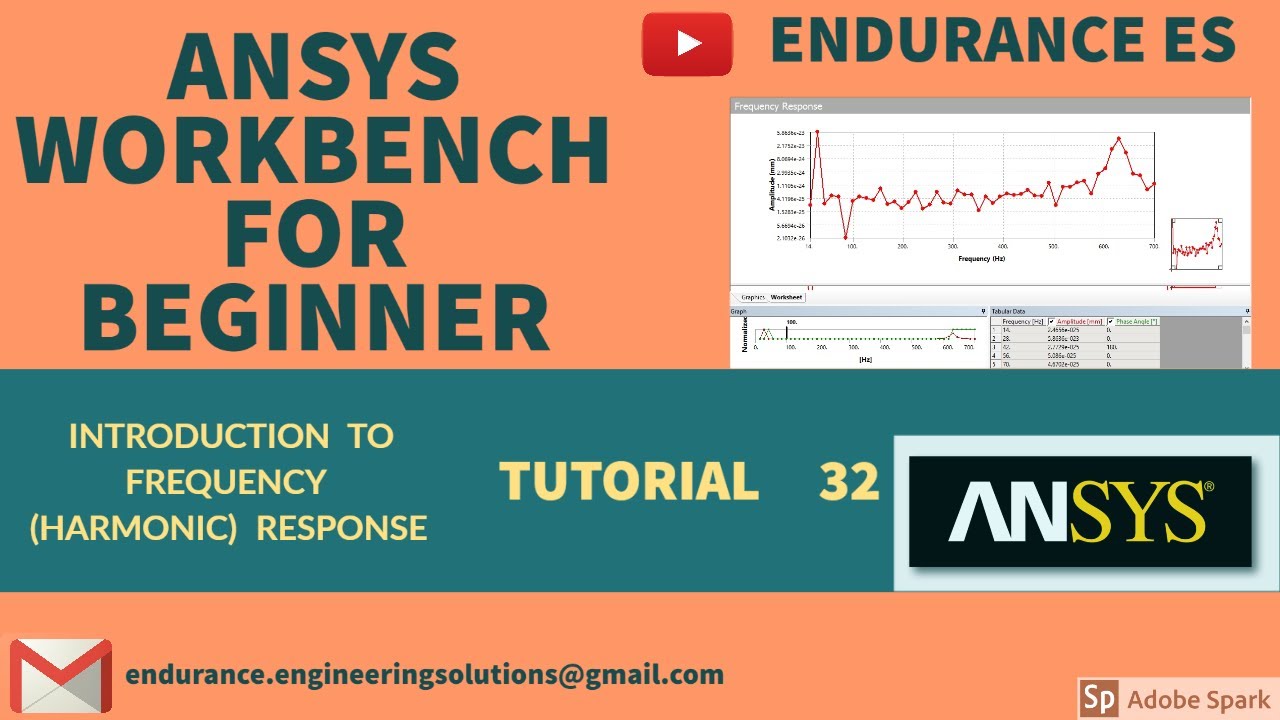 ANSYS| FREQUENCY RESPONSE| HARMONIC RESPONSE| MODAL ANALYSIS| VIBRATION| TUTORIAL 32