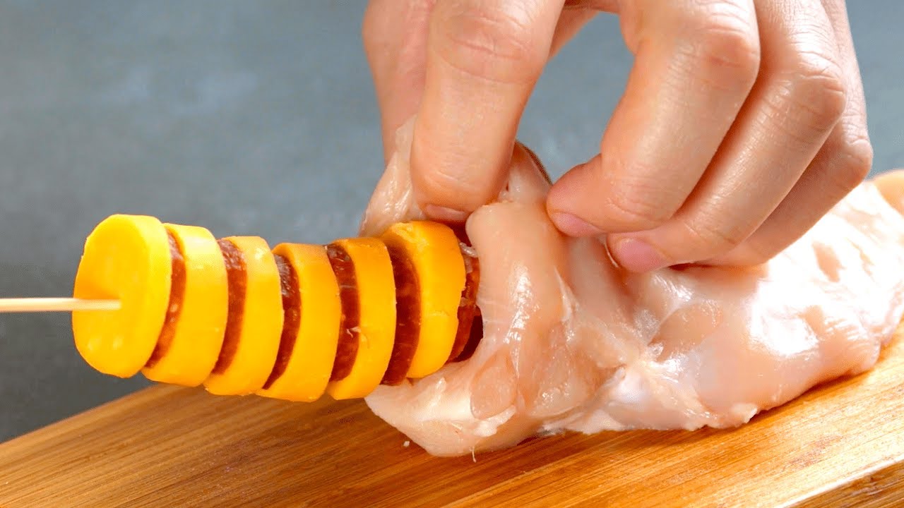 Con meno di 5€ porti in tavola un piatto gourmet – buono questo petto di pollo in crosta di patate!
