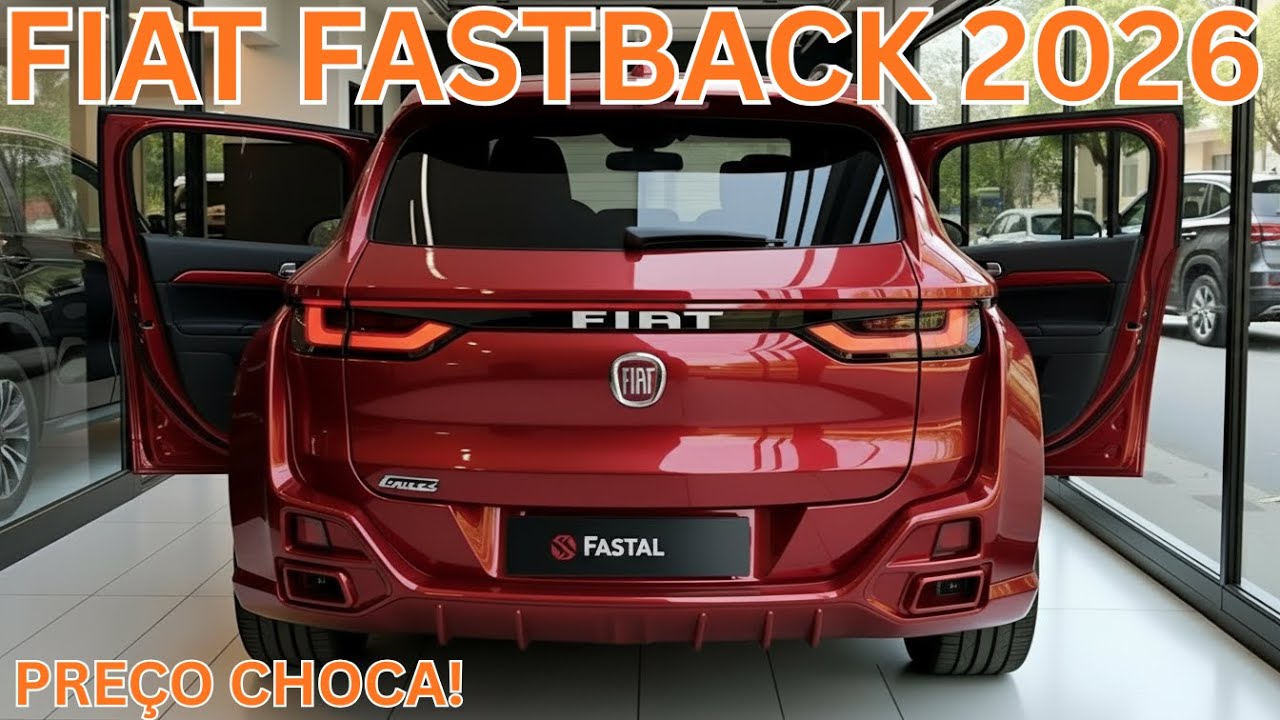 FIAT FASTBACK 2026 SURPREENDE! Preço, Interior, Consumo e Novo Design