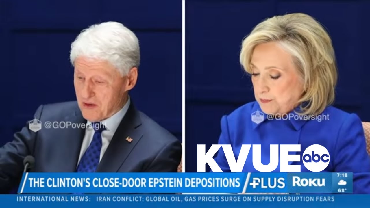 Video shows former president Bill Clinton, Hillary Clinton's depositions in Jeffrey Epstein case