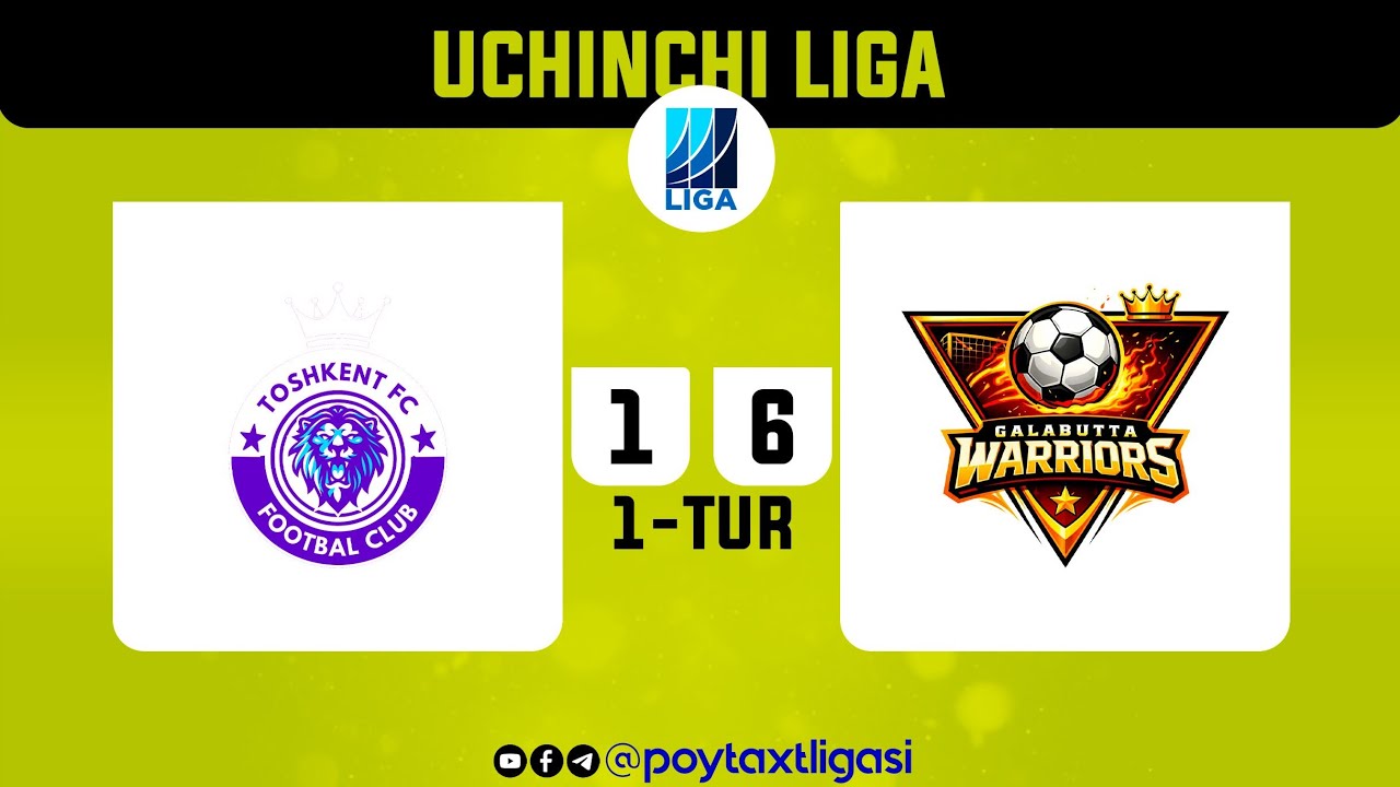 Poytaxt 3-ligasi. 1-tur. FC Toshkent - GB Warriors - 1:6