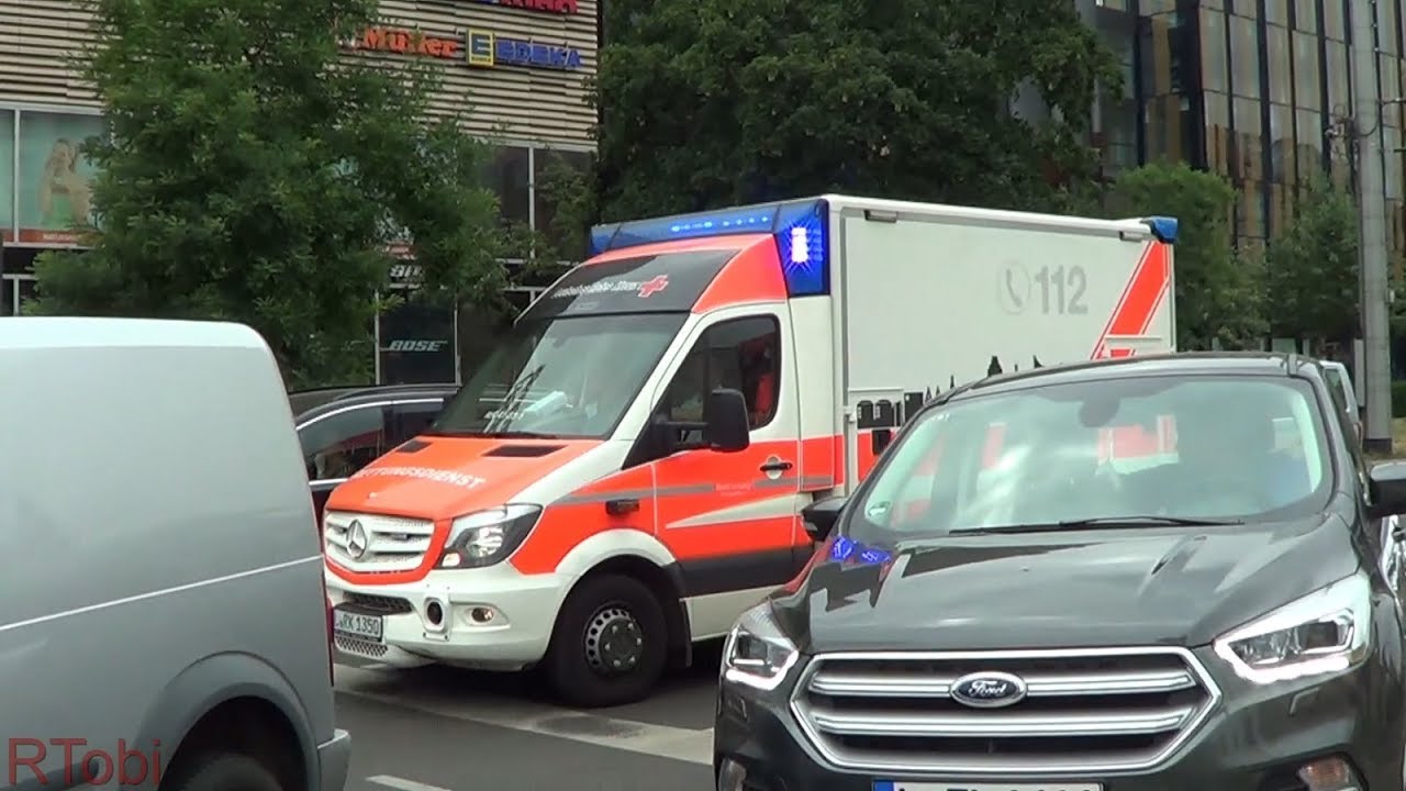 Leipzig German Red Cross ambulance responding | Leipzig DRK RTW 41-83-1 [GER | 15.7.2019]