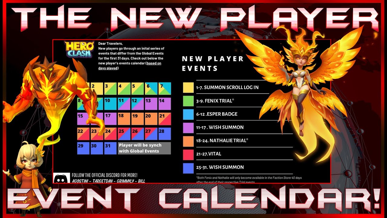The New Player Event Calendar! *MUST WATCH* | Hero Clash Beginner's Guide! ( New Hero Clash Players)