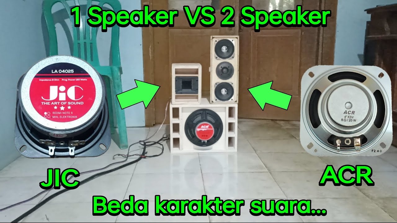 Komparasi speaker midle 4 inch, JIC & ACR