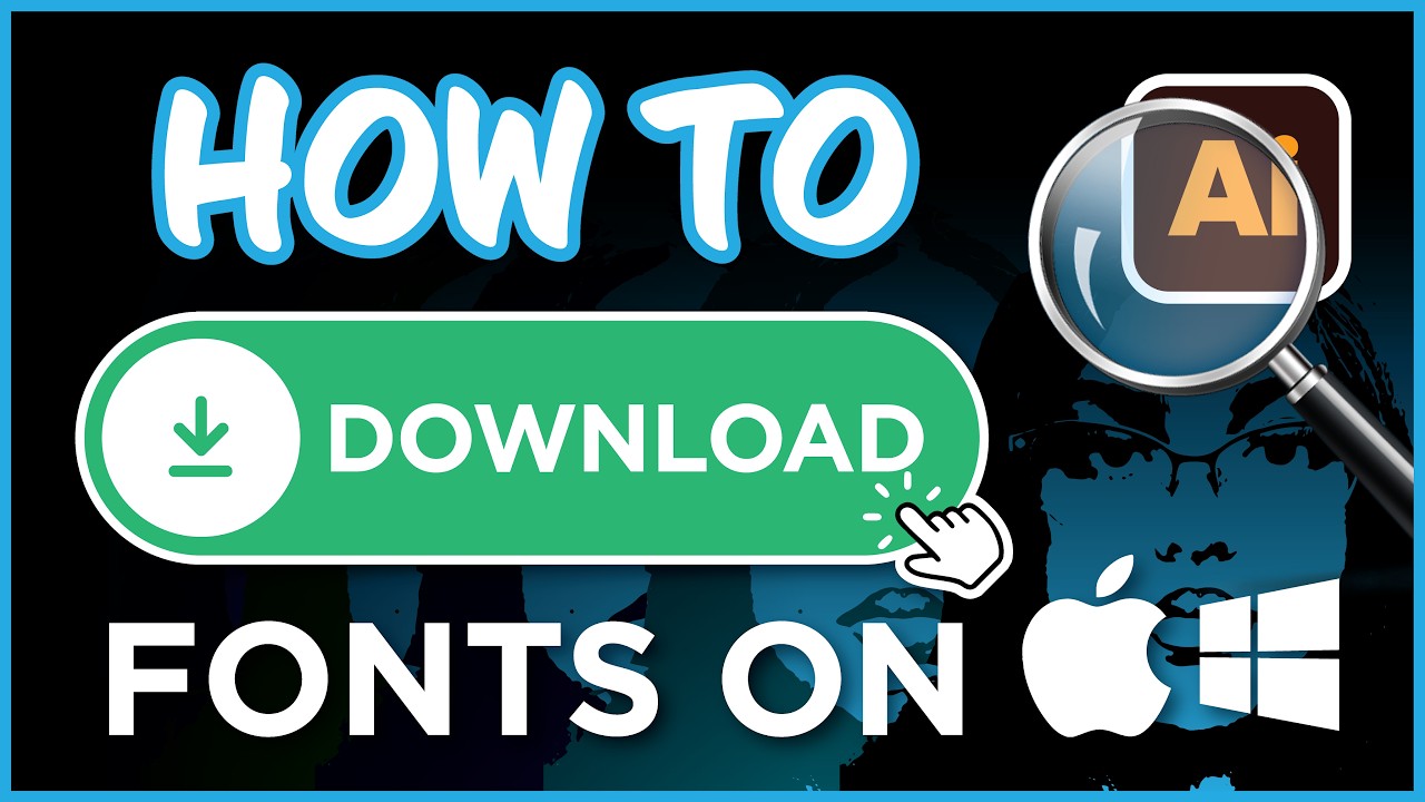 How to DOWNLOAD FONTS for BEGINNER Print/Sign Designers?!